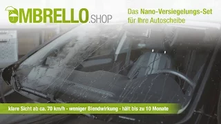Ombrello.shop - Nano-Komplettset - Scheibenversiegelung mit Langzeitwirkung