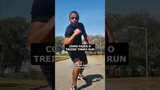 Você sabe fazer o treino TEMPO RUN?Vem comigo que eu te explico!!!