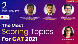 The Most Scoring Topics For CAT 2021
