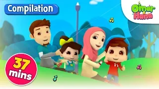 Omar & Hana | Inshaallah, Everything Belongs to Allah & More | Islamic Nursery Rhymes