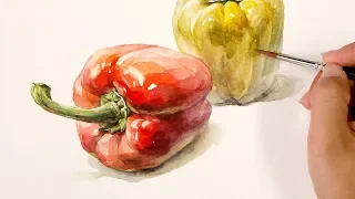 Watercolor Vegetable | Bell Peppers