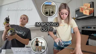 MOVING OUT OF MY APARTMENT | packing, new furniture, shopping