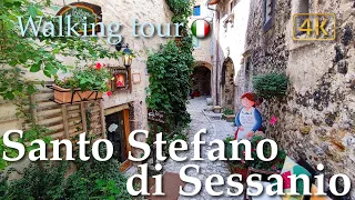 Santo Stefano di Sessanio (Abruzzo), Italy【Walking Tour】History in Subtitles - 4K