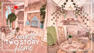 💌 two story coquette house ꒰ build & tour ꒱ bloxburg - itapixca builds