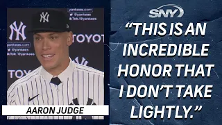 Aaron Judge on being named the 16th captain in New York Yankees history | SNY