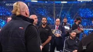 Roman Reigns vs Brock Lesnar contract signing full segment || WWE Smackdown Friday 2/25/22