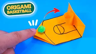 Origami Mini Basketball. Easy paper crafts. Moving PAPER TOYS in 3 minutes. PAPER TOYS antistress