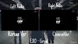 EXO - Growl MV Comparison (Korean and Chinese Ver)