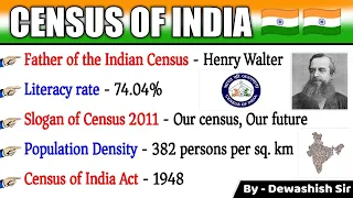 Census of India | Facts Of Census 2011 | Census 2011 | भारत की जनगणना 2011 | Census GK | Dewashish