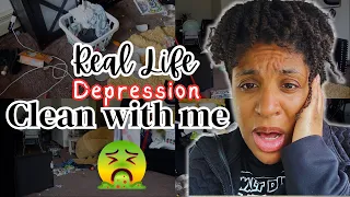 REAL LIFE ( DEPRESSION ) CLEAN WITH ME 2024 😩