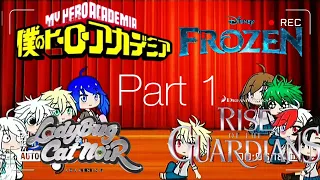 miraculous+ frozen+rise of Guardians+MHA