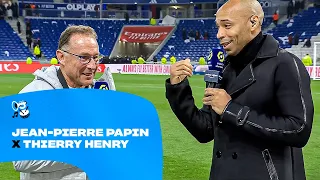 🥰 Quand Jean-Pierre Papin et Thierry Henry échangent ensemble après l’Olympico !