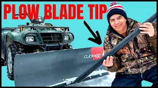 ATV Snow Plow Hack For Plowing a Gravel Drive