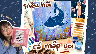 Triệu hồi Cá Mập Voi | Vẽ mini canvas | Beisme