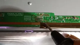 Freezing problem repair in LG LCD TV.