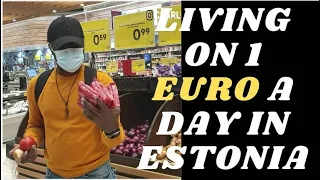 LIVING ON 1€ A DAY IN ESTONIA  || TALLINN HACK