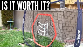 GoSports 7'x7' Baseball & Softball Practice Hitting & Pitching Net with Bow Frame (Full Review)