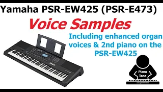 Yamaha PSR-EW425 (& PSR-E473) Voice Demo