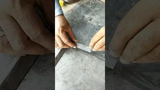 The secret of the welder is to make a strong 180 Degree connection on L Angle iron