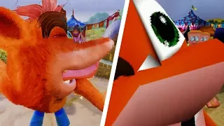 Crash Bandicoot - Death Animations Comparison (PS1 vs N. Sane Trilogy) | 1080p 60fps
