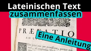 Wie fasse ich den Inhalt eines lateinischen Textes zusammen? - Latein | Duden Learnattack