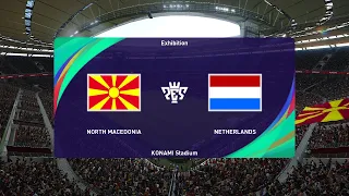 North Macedonia U21 vs Netherlands U21 (12/09/2023) UEFA U21 EURO 2024 PES 2021