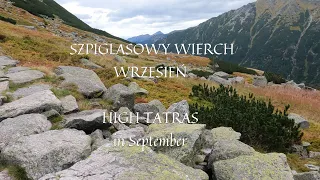 Szpiglasowy Wierch  z Palenicy Białczańskiej - wrzesień / High Tatras in September