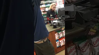 Don't Do Drugs on the Job: Gas Station Employee High on the Job Caught on Camera | #shorts