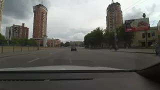 Driving in Kiev, Ukraine [Из Киева в село Новые Безрадичи по старообуховской трассе]