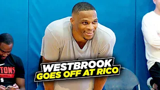 Russell Westbrook Goes CRAZY at Rico Hines Runs!! Cade Cunningham, Davion Mitchell & More!