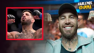 Sergio Ramos APOYANDO a Ilia Topuira en UFC Jacksonville