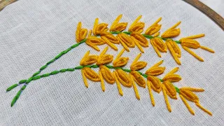 wheat🌾 Stitch Embroidery || Unique embroidery design || Kadai design || #embroidery #handembroidery