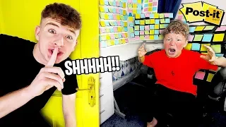 I PRANKED My Little Brother's ROOM for 24 Hours... CHALLENGE!!