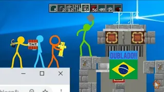 A Batalha de Construção - Animação vs Minecraft Shorts Episódio 17 Dublado Pt-Br