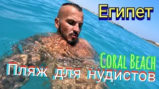 Египет 🇪🇬 Удивил Нудистский пляж в Coral Beach 4*  Хургада / Питание подводный мир