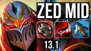 ZED vs SYNDRA (MID) | 11 solo kills, Quadra, 1500+ games, Legendary, 17/3/3 | EUW Master | 13.1