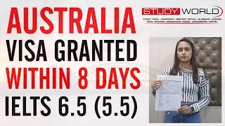 Australia Visa Received Within 8 Days IELTS 6.5 (5.5.) | Latest Australia  Student Visa Updates