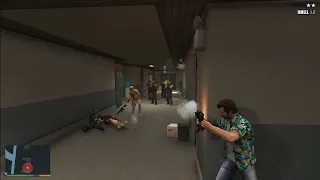 GTA 5 - Airport Merryweather Shootout + Six Star Escape