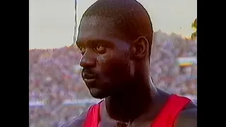Ben  Johnson  Interview  afte r Winning  the  100m  Race  with  Carl  Lewis in Rome in 87