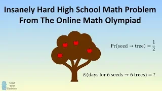 Insanely Hard High School Math Question - Online Math Olympiad Apple Tree Probability