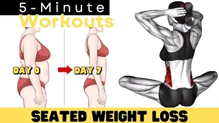 7 DAY SITTING WORKOUT FOR WEIGHT LOSS | NO STANDING