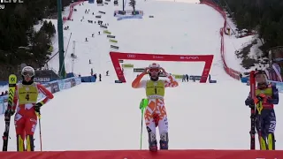 Ski Alpin last Women's Slalom this year 2023 Soldeu 2.run Highlights