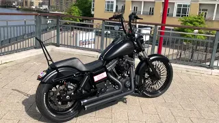 23” Dark Custom Dyna Street Bob 2017