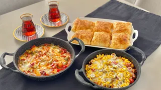 Puf Puf Kabaran Puf Böreği, Tavada Pizza, Kaşarlı Sote | Kahvaltılık Kolay ve Ekonomik Tarifler