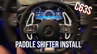 DIY | Installing Carbon Fiber Paddle Shifter Extensions On The 2021 C63s AMG