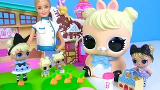 Куклы ЛОЛ СЮРПРИЗ МУЛЬТИК! Завтрак с грядки для  LOL Surprise Dolls и Чай с Молоком от Барби!