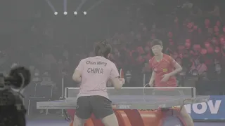 Chen Meng vs Wang Manyu Warmup