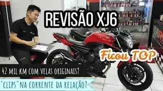 XJ6 Revisão ! Kit relação com clips, cabos do acelerador arrebentando e muito mais !