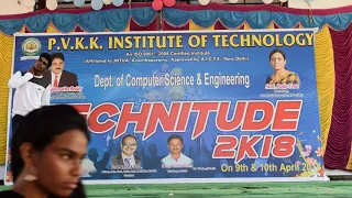 Pvkk technitude 2k18 CSE branch performance