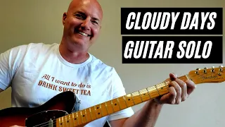 How to Play Cloudy Days Guitar Solo by Waylon Jennings on Electric Guitar: Country Guitar Classics